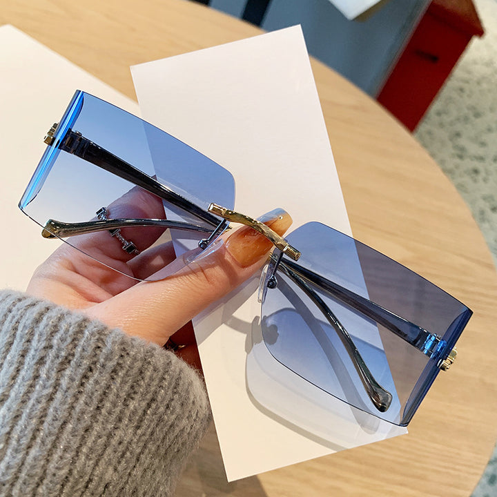 Damen rechteckige Fashion-Sonnenbrille Karnz
