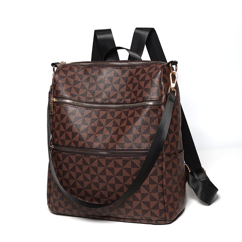 Stylischer geometrischer Druck-Rucksack