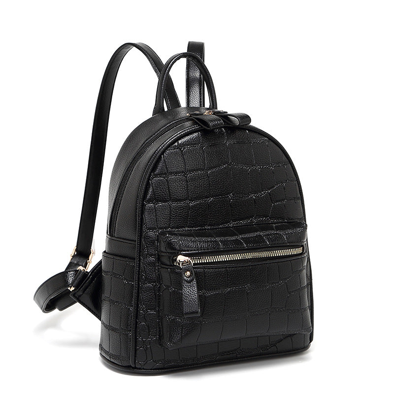 Krokodil-Prägung Mini Chic Rucksack Karnz
