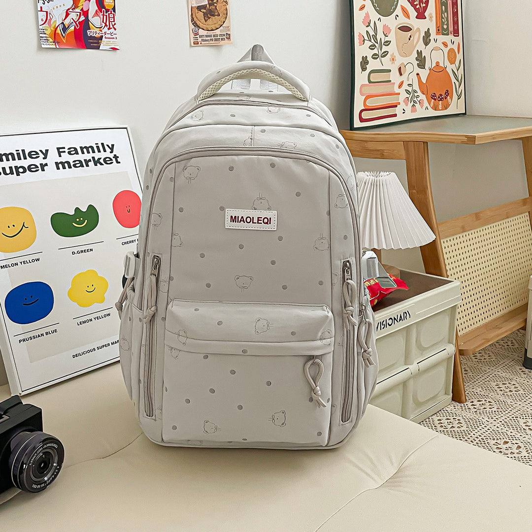 Verspielt gepunktetes Design Rucksack Karnz