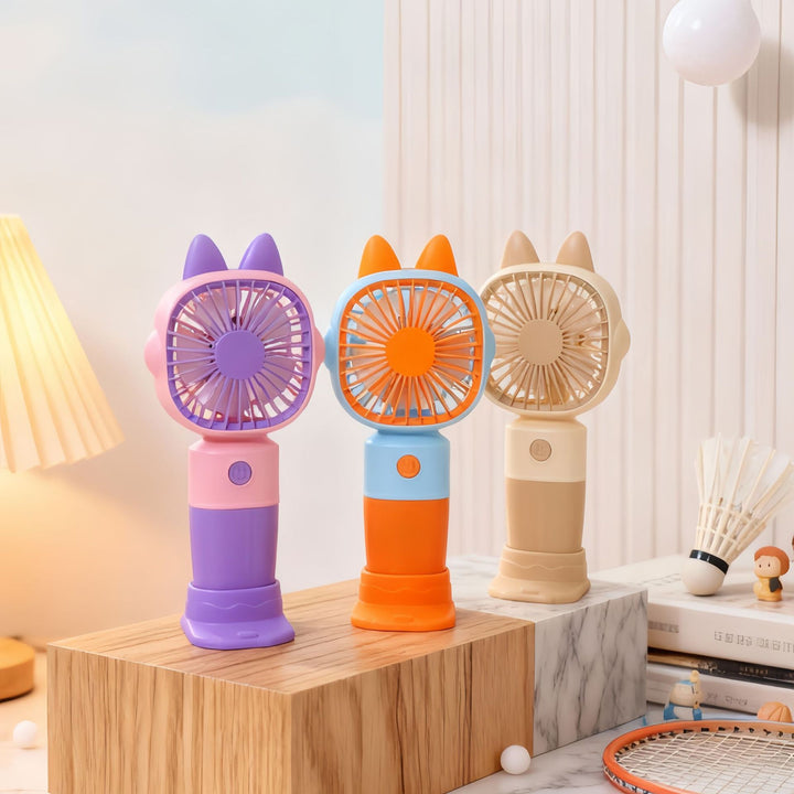 Damen Tragbarer Handventilator mit niedlichem Tierdesign Karnz