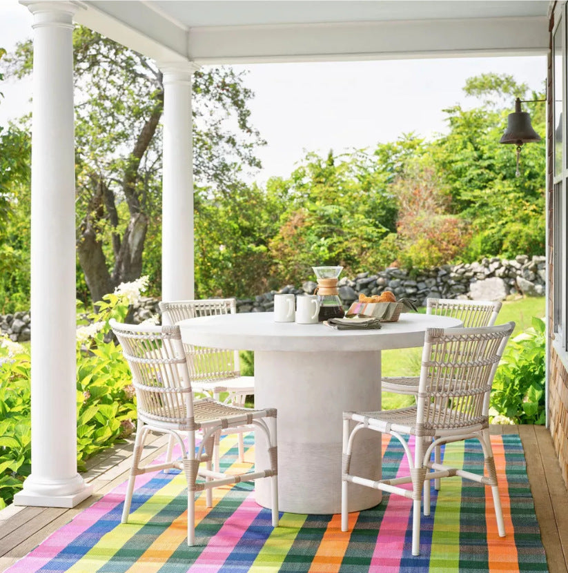 Mehrfarbiger Outdoor-Teppich