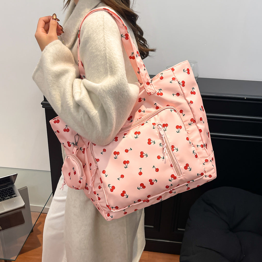 Funktionale Floral Print Tote Bag Karnz