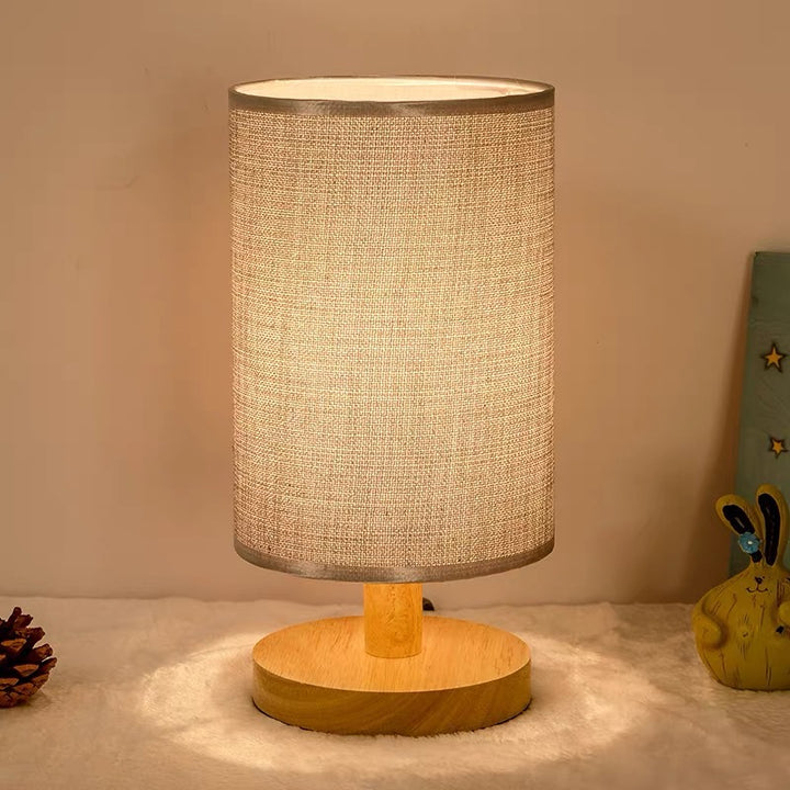 Minimalistische Holz Tischlampe