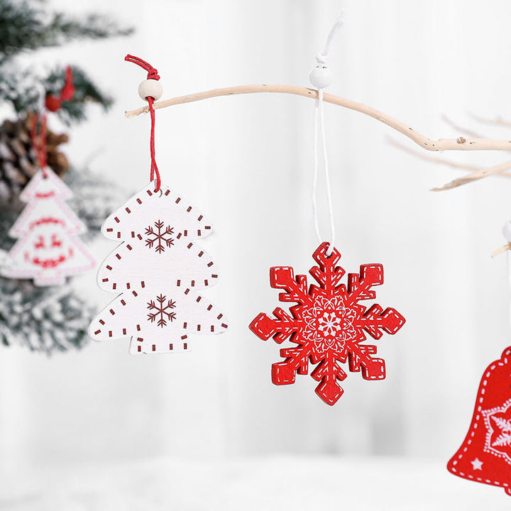 Dekorative Holz-Weihnachtsglocken-Ornamente