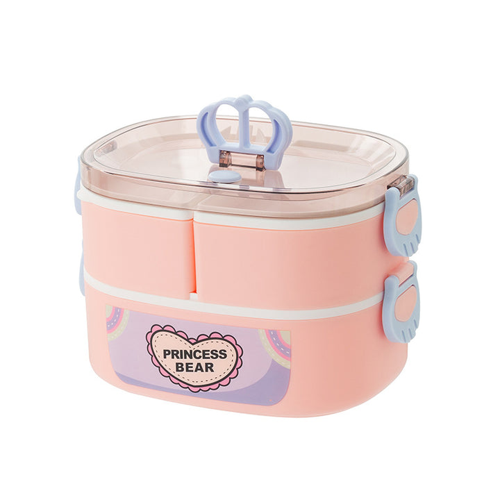 Doppelt-compartiment Lunchbox mit abnehmbarem Einsatz