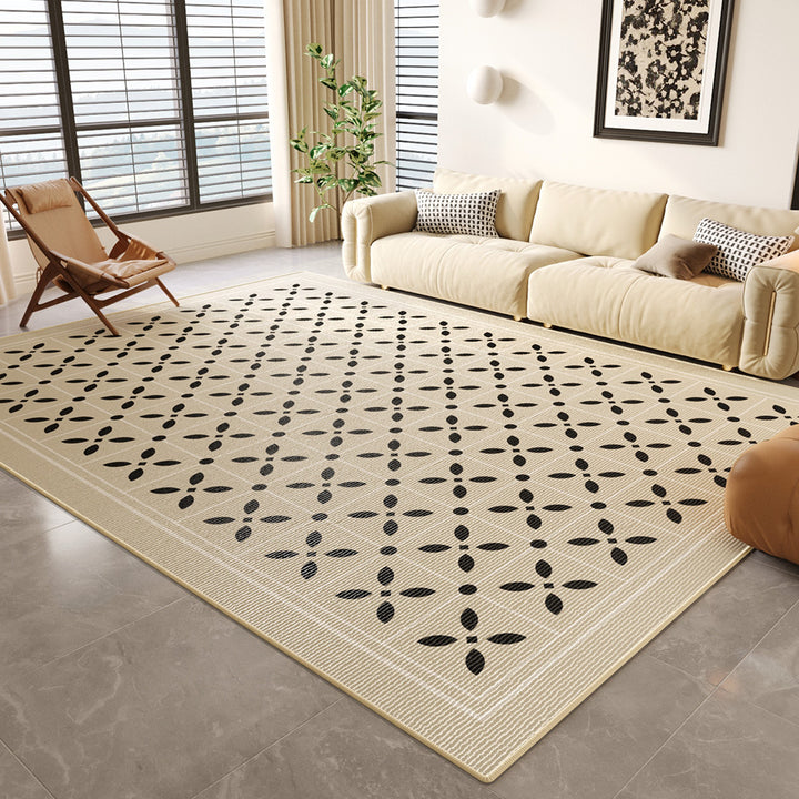 Zeitgenössischer floraler Design-Teppich