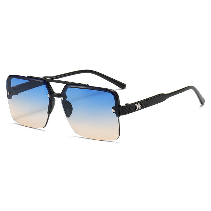 Damen modische quadratische Sonnenbrille mit Farbverlauf Karnz