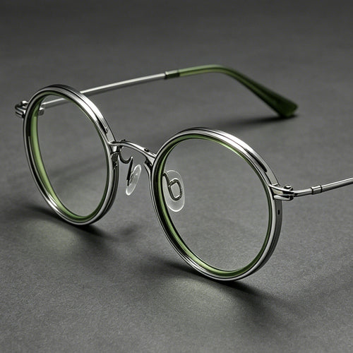 Modische Runde Rahmenbrille Karnz