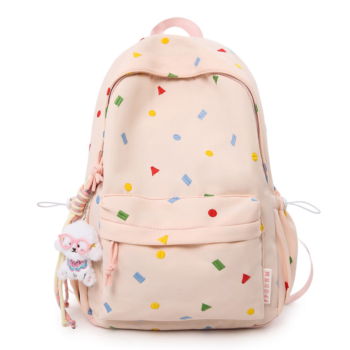 Stylische Mehrfarbige-Pünktchen-Rucksack Karnz