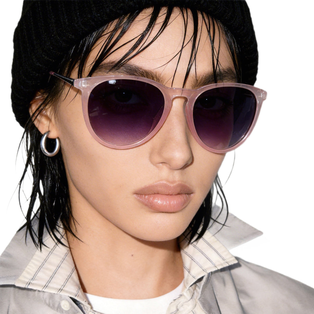 Damen modische Cat-Eye Sonnenbrille mit hochwertigem Kunststoffrahmen und polarisierten Gläsern Karnz