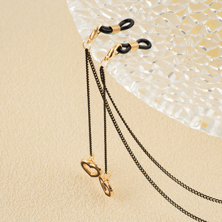 Herz Charm Brillen Kette Karnz
