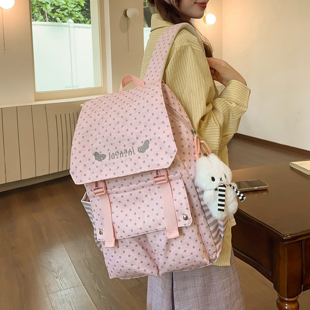 Charmante Stern-Beschmückte Freizeit-Rucksack Karnz