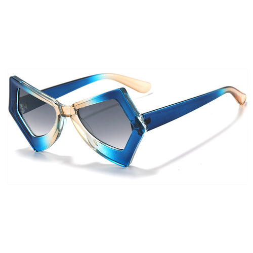 Geometrische Rahmen Modische Sonnenbrille