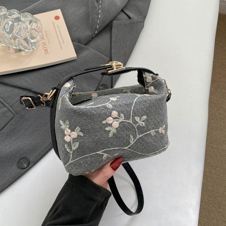 Bestickte Blumen Mini-Handtasche Karnz