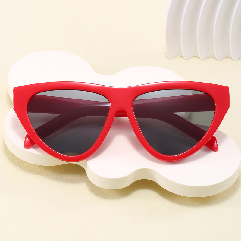Damen futuristische Cat-Eye Sonnenbrille mit hochwertigem Kunststoffrahmen Karnz