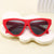 Damen futuristische Cat-Eye Sonnenbrille mit hochwertigem Kunststoffrahmen Karnz