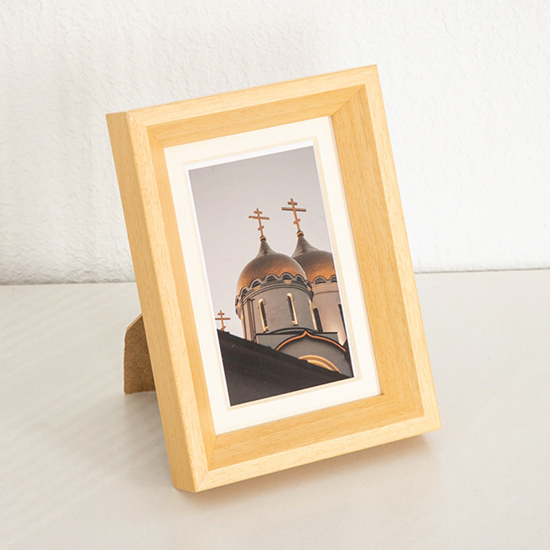 Rustikaler Holz-Fotoanzeigerrahmen für Zuhause