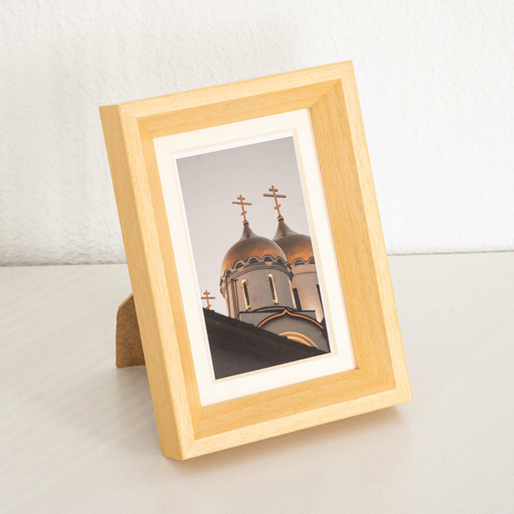 Rustikaler Holz-Fotoanzeigerrahmen für Zuhause