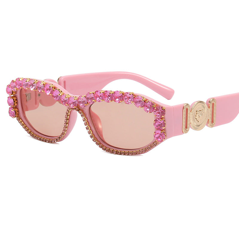 Damen Sonnenbrillen mit Glitzersteinen Karnz