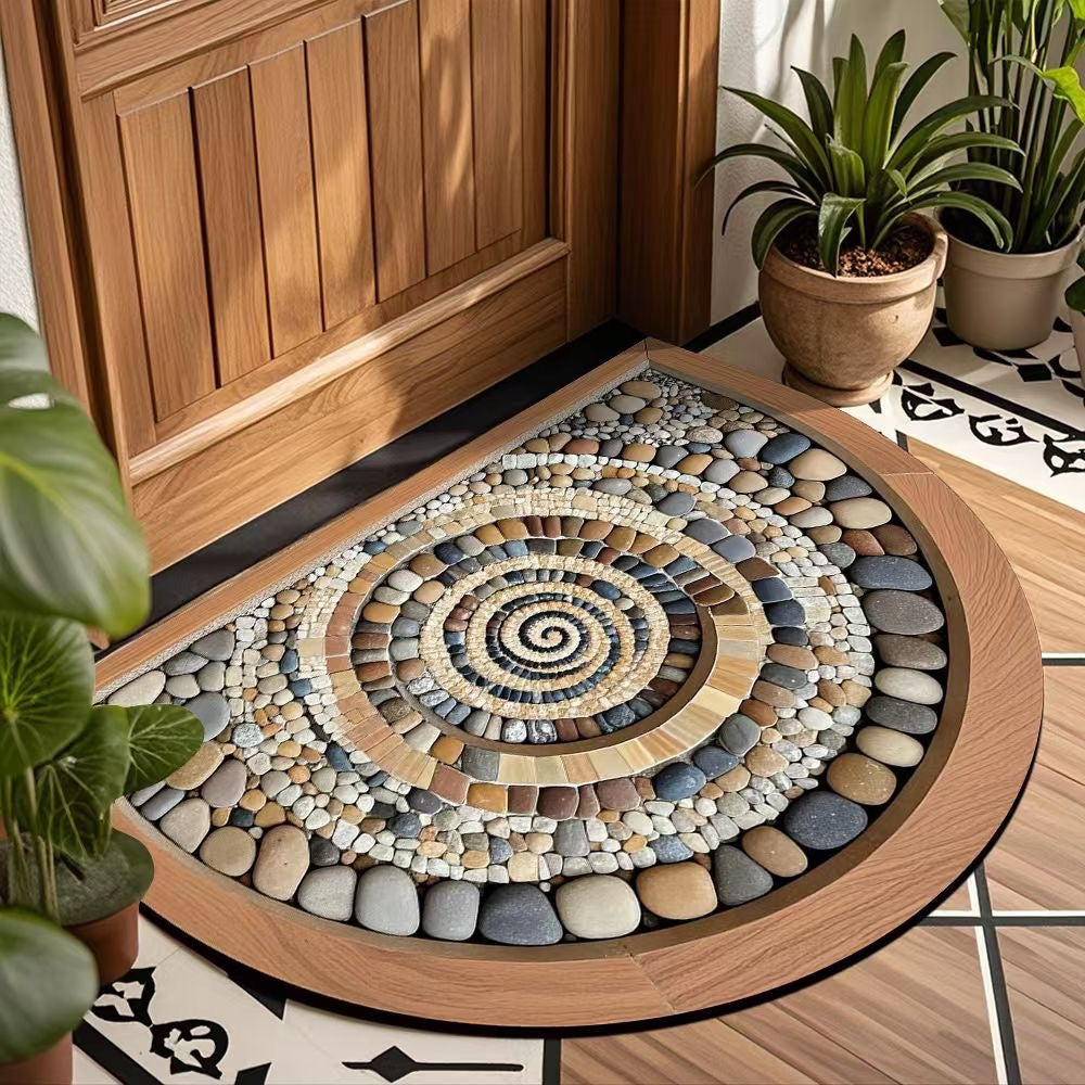 Dekorativer Spiralmuster Fußmatte für Zuhause