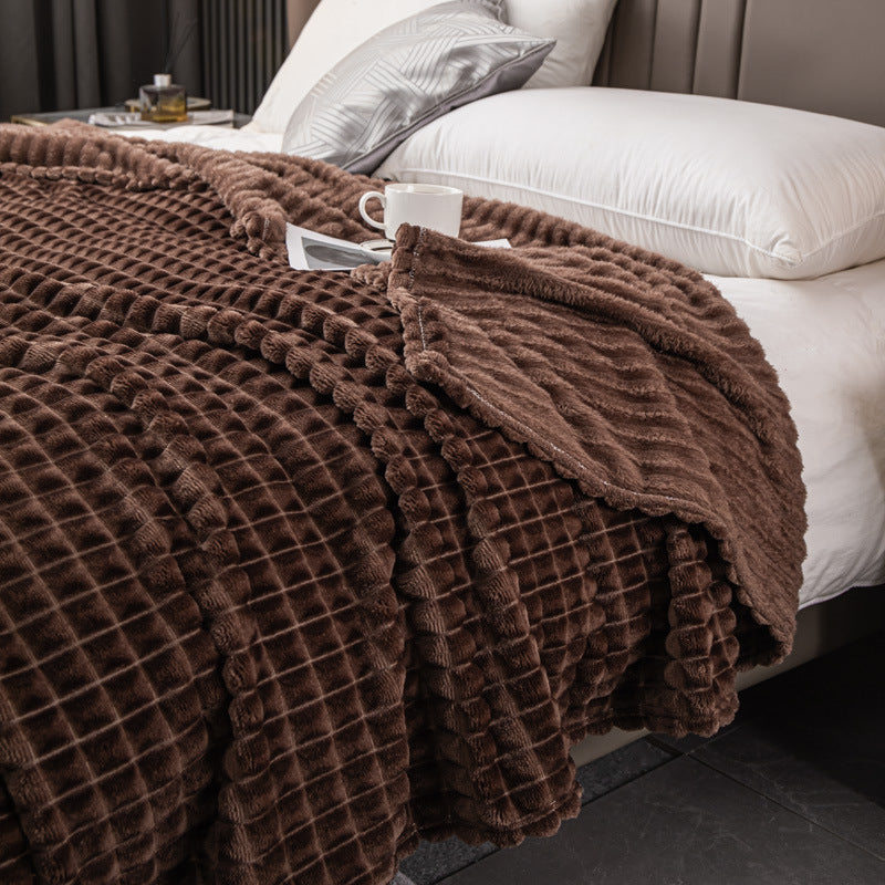 Luxuriöse Strukturierte Fleece-Decke