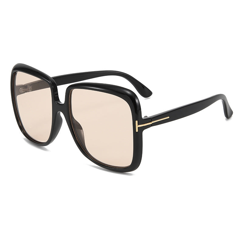 Damen elegante oversized Sonnenbrille mit filigranem Rahmen Karnz