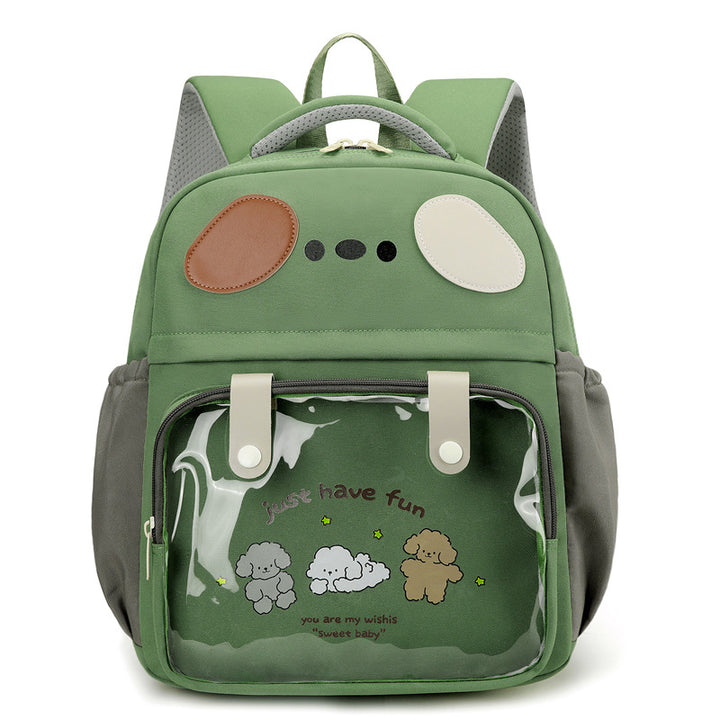 Rucksack mit Transparentem Fach und Verspieltem Design Karnz