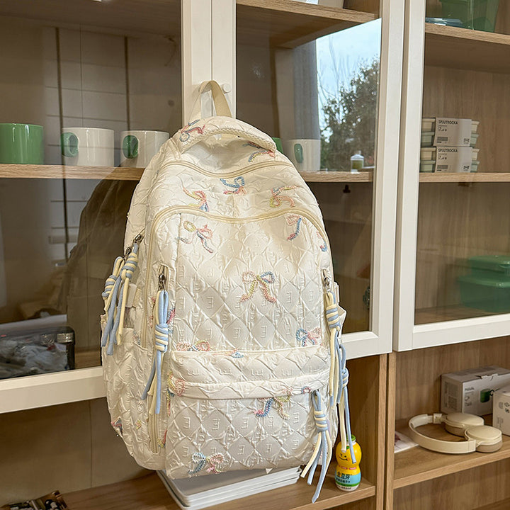 Gepolsterter Rucksack mit Schleifen-Detail Karnz