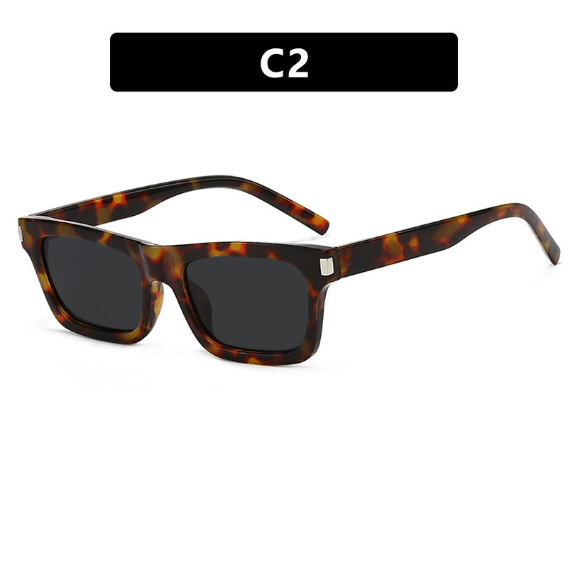 Damen quadratische Sonnenbrille mit transparenten Gläsern und stilvollem Design Karnz