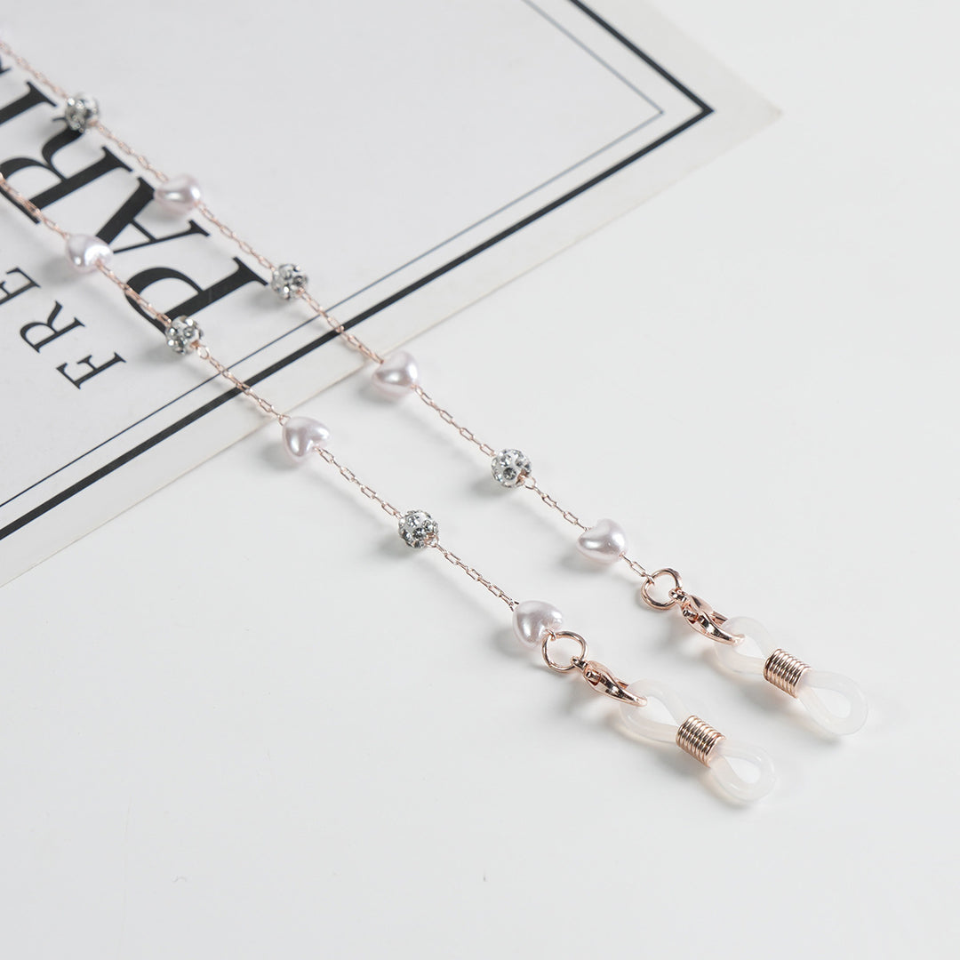 Elegante Perlenbrille Kette Karnz