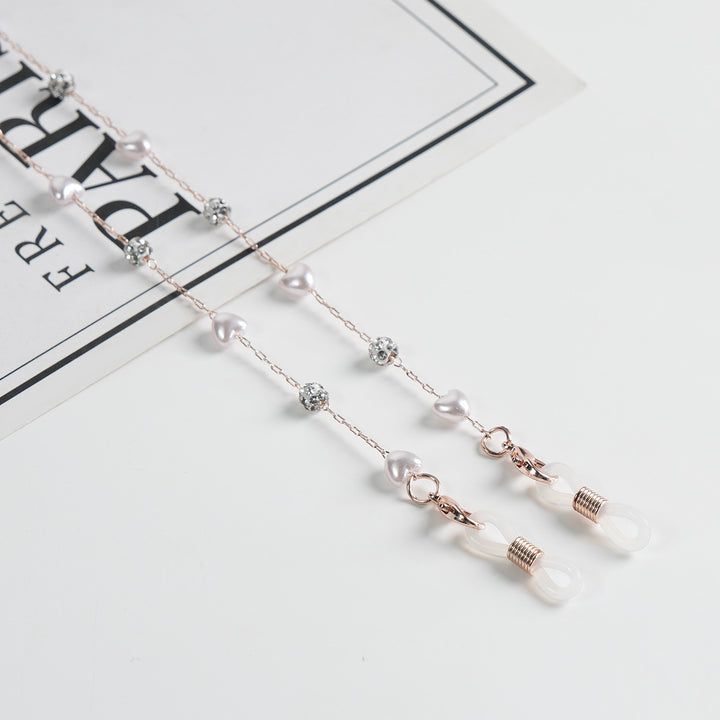 Elegante Perlenbrille Kette Karnz