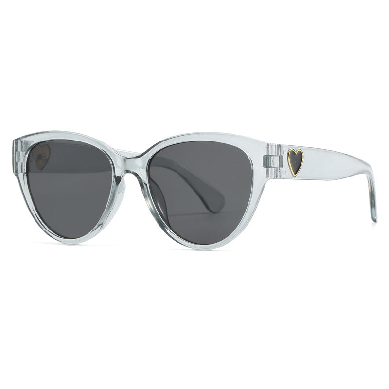 Damen Cat-Eye Sonnenbrille mit luxuriösem Leopardenmuster und charmanten Details Karnz