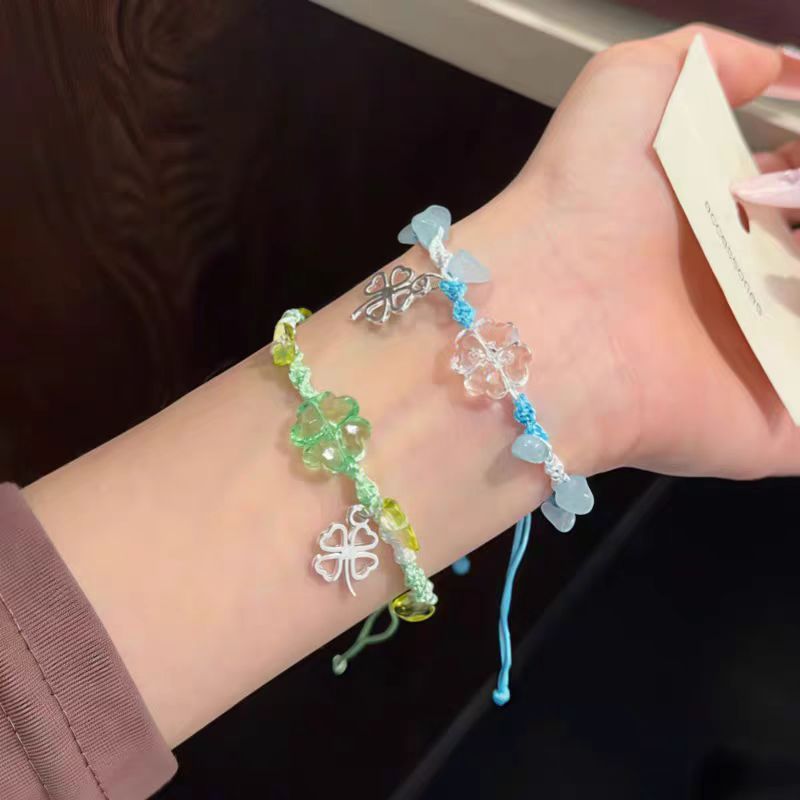 Verstellbares Kristall Charm Armband Karnz