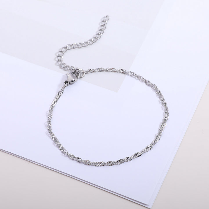 Strukturierte verdrehte Kettenarmband Karnz
