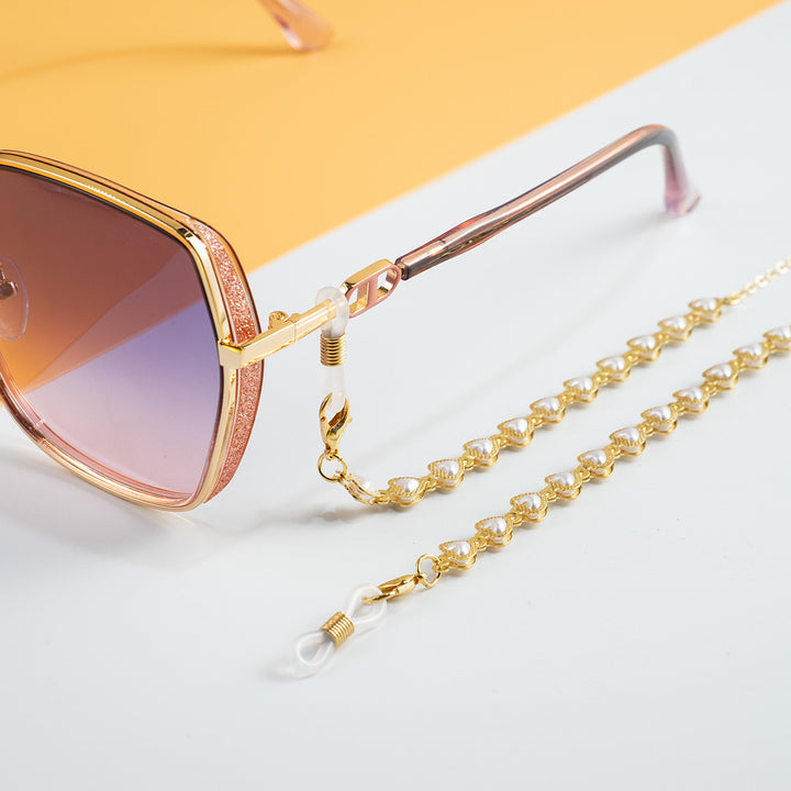 Elegante perlverknüpfte Brillenband Karnz