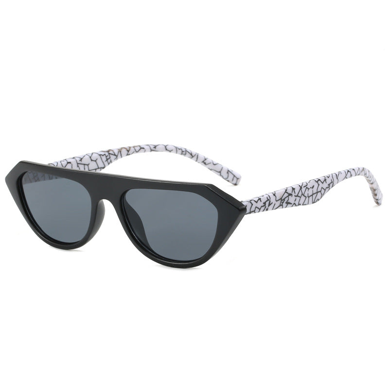 Damen modische asymmetrische Sonnenbrille Karnz