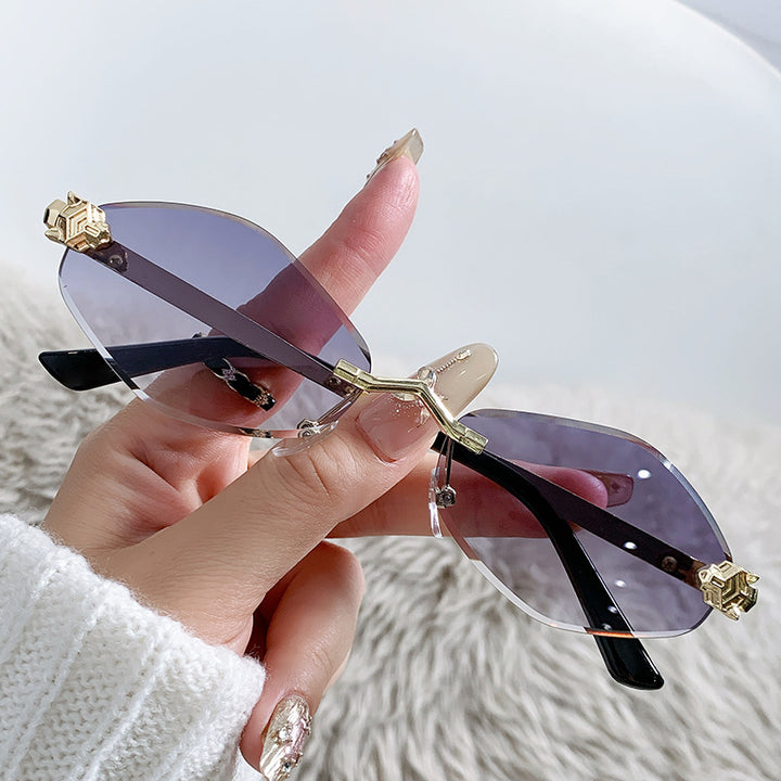 Modebewusste Übergroße Sonnenbrille