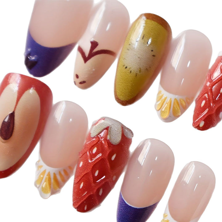 Künstlerisches Gel-Nagelkunst-Design Karnz