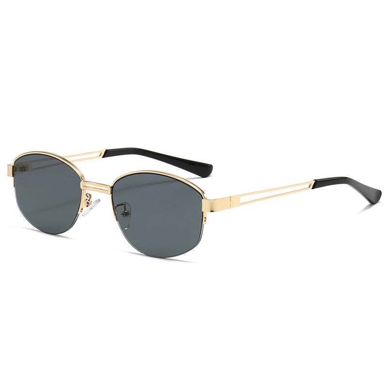 Damen modische Brille mit modernem Metallrahmen Karnz