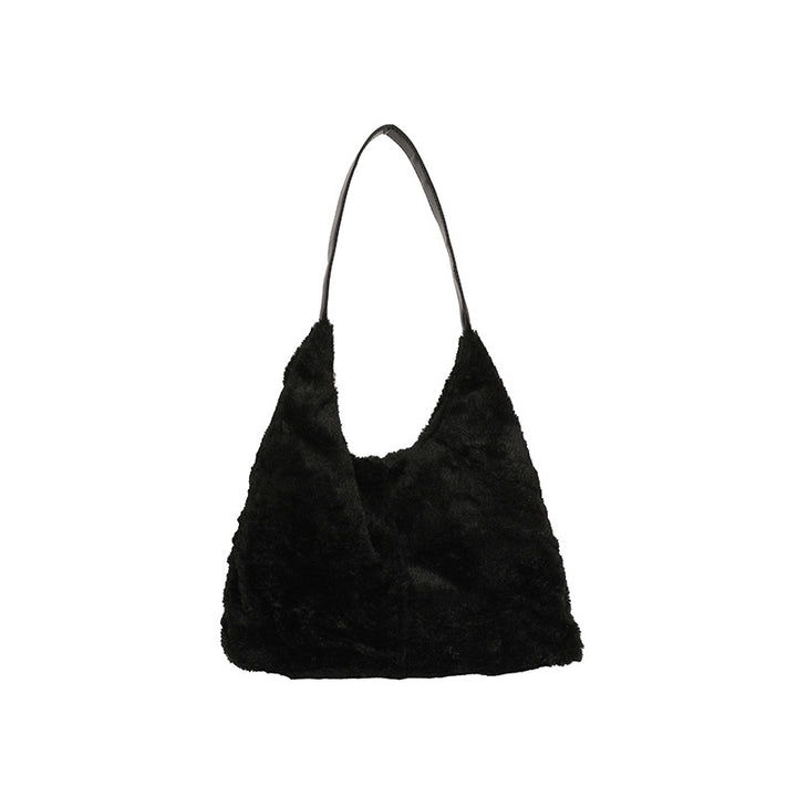 Luxuriöse Faux-Fur Schultertasche