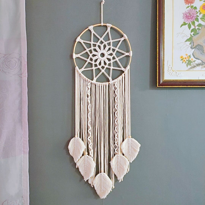 Bohemian Makramee Wandkunst Karnz