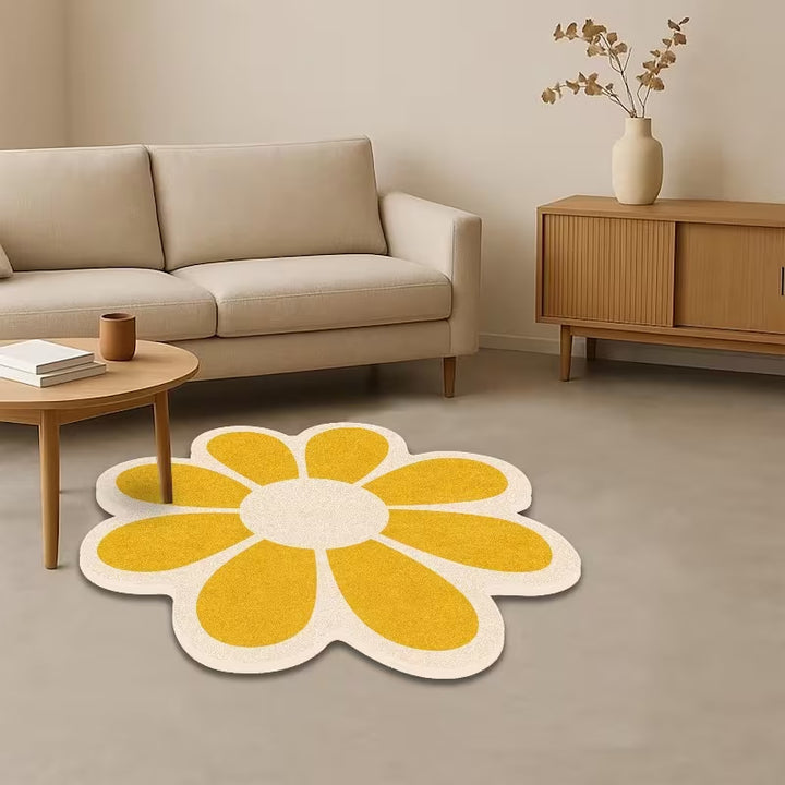 Florales Design Rund Badematte