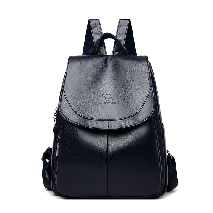 Eleganter Texturiertes Leder Rucksack