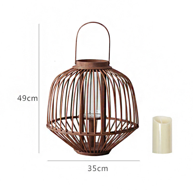 Dekorative Rattan-Laterne Karnz