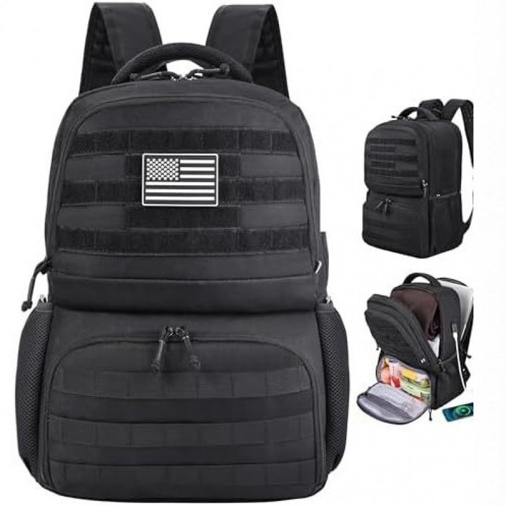 Multifunktionaler Rucksack mit Mehreren Fächern und Befestigungsmöglichkeiten Karnz