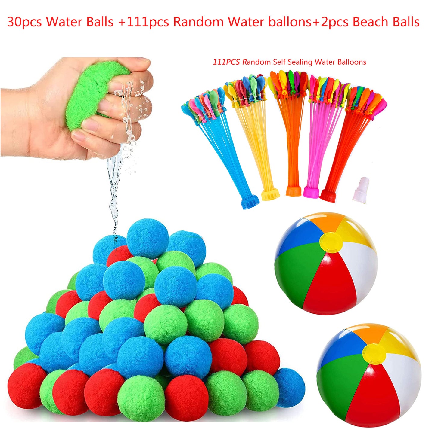 Unisex Wasserballons und weiche Wasserbälle Set Karnz