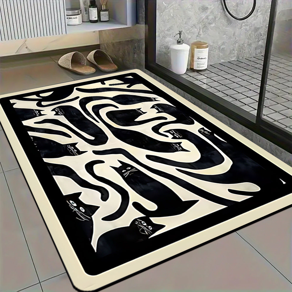Künstlerisches Mandala-Design Badezimmermatte