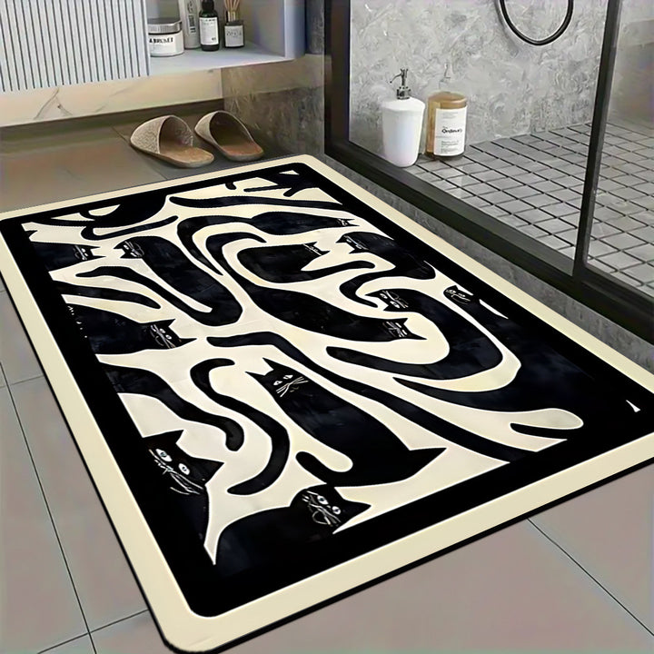 Künstlerisches Mandala-Design Badezimmermatte
