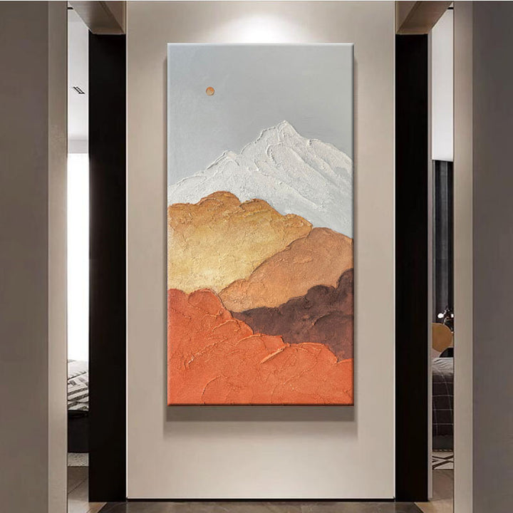 Abstrakte Texturierte Berg Leinwandkunst